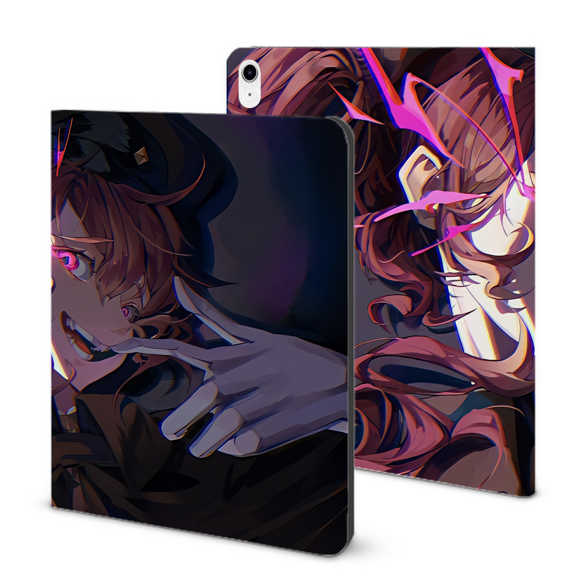 （画像用） 文豪ストレイドッグス Bungo Stray Dogs IPad ケース ブック型 PUレザー TPU 耐衝撃 軽量 薄型 ペン収納なし 全面保護 IPad 各モデル対応